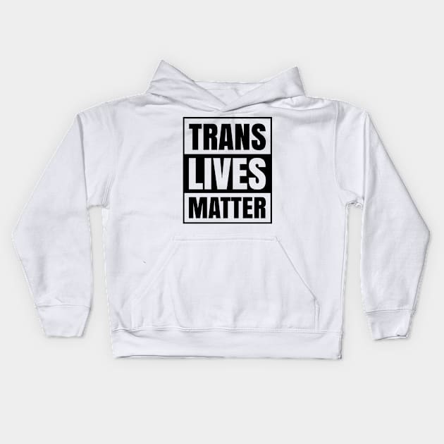 Black Trans Lives Matter African Transgender LGBTQ Pride Month Day Nonbinary BLM Gay Lesbian Kids Hoodie by Shirtsurf